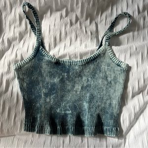 Zara blue ribbed tank - Women’s L